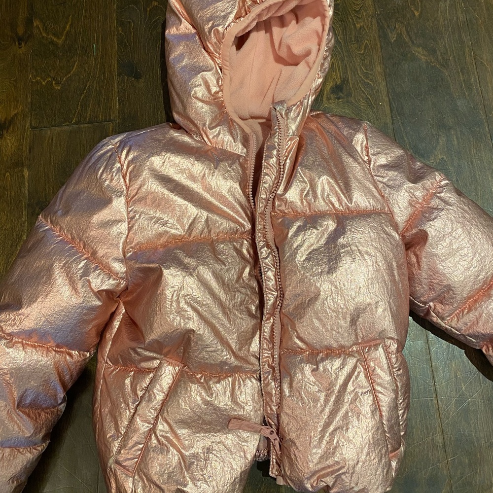 Rosegold Winter Puffer Coat